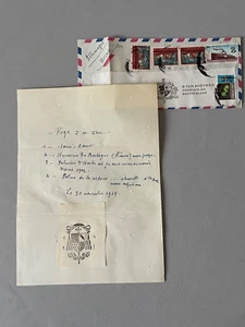 JEAN-MARIE JAN († 1972) Bishop of Cap-Haitien, Haiti signed convolute autograph - Bild 1 von 1