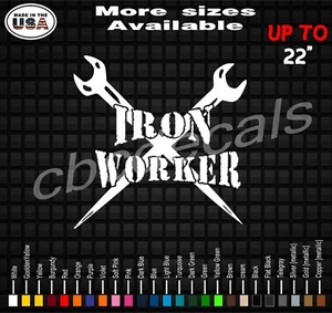 Cbcdecals- Iron Worker Spud Wrench Vinyl Decal graphic sticker. - Picture 1 of 1