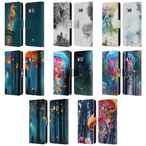 OFFICIAL DAVE LOBLAW FOREST & SPACE LEATHER BOOK CASE FOR HTC PHONES 1 - Picture 1 of 7
