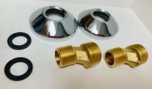 UK Standard Wall Mounted Stainless Steel Shower / Bath Mixer Tap Fittings Set - Picture 1 of 6