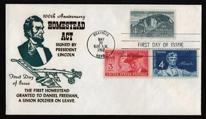 #1198 4c Homestead Act-Combo, Unknown H/C FDC **ANY 5=FREE SHIPPING** - Picture 1 of 1