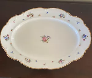 HUTSCHENREUTHER MAYFAIR WHITE 15” OVAL PLATTER US ZONE BAVARIA MINT - Picture 1 of 12
