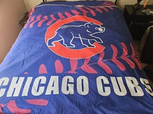 "Chicago Cubs Voll-/Queen Bettbezug Bettdecke 84"" x 84"" - Bild 1 von 4