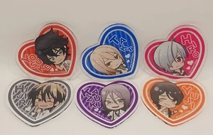 Set Of 6 Japanese Video Game Scared Rider Xechs Character Acrylic Badge Pin - Picture 1 of 5