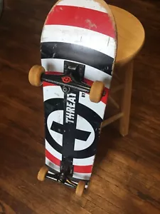 Vintage 1990's Skateboard THREAT by ZERO Pre-Owned - Picture 1 of 10