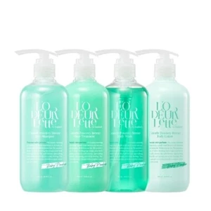 Champú + tratamiento + lavado corporal + loción corporal (16,90 oz x 4ea) brisa en polvo - Imagen 1 de 24