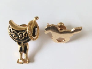 Vintage Costume Saddle And Horse Pin - Picture 1 of 3