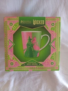 Maxwell & Williams Wicked - Pink & Green Forever Conical Ceramic Mug 450ml - Picture 1 of 9
