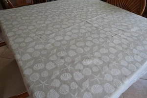 Ausgezeichnete COASTAL COLLECTION Muscheln Strand Tischdecke 60" x 92" - Bild 1 von 6