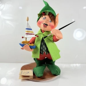 Muñecas Annalee Navidad Elfo 1991 Velero Ayudante Santas Taller de Juguetes de Colección - Imagen 1 de 12