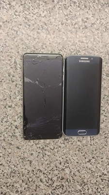 Samsung Galaxy S6 Edge+ - usado e quebrado. - Imagem 1 de 4