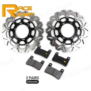 GSXR 600 750 Front Brake Disc Rotors + Pads For Suzuki GSXR600 GSXR750 2008-2010 - Picture 1 of 7
