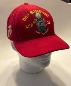 Mütze Kappe USS Somerset LPD -25 Navy Marine Corps verstellbar Made in USA - Bild 1 von 9