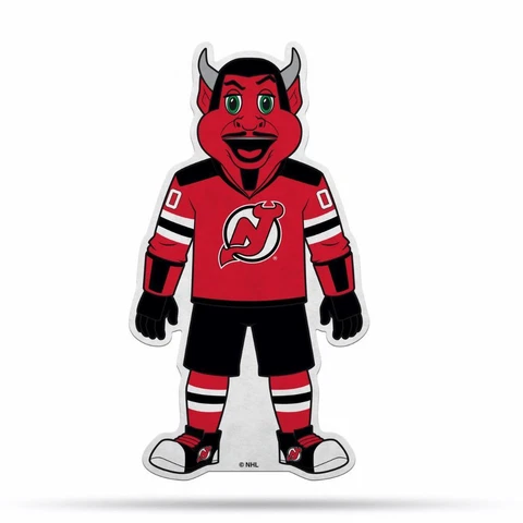 New Jersey Devils 18"x18" Mascot Felt Pennant [NEW] NHL Sign Banner Wall Cave Cover