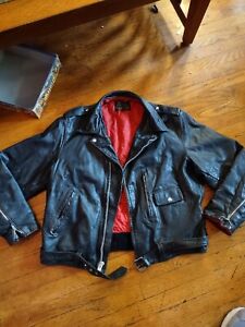 Black Leather 1970s Vintage Outerwear Coats & Jackets for Men for