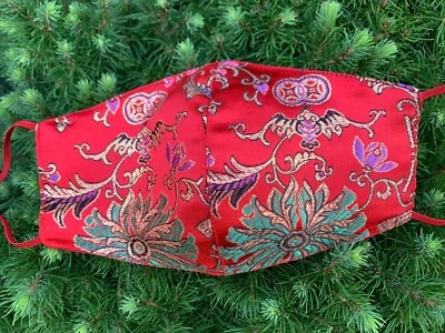 Silk Face Mask Beautiful, Pretty, Fashion, Gift,  Satin, Luxury, Wedding Mask - Image 1 of 3