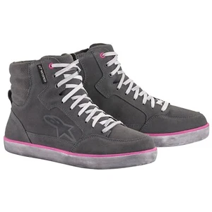 Alpinestars Stella J-6 Waterproof Motorcycle Motorbike Boots Grey Fuchsia - Picture 1 of 1