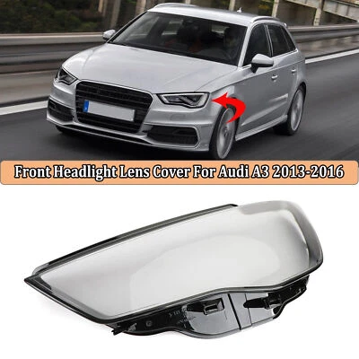 For Audi A3 2013 2014-2016 Headlight Lens Cover Shell Lampshade Left Side Clear - image 1 of 4