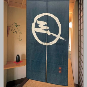 Zen Ikkyu Print Door Curtain Polyester Linen Doorway Divider Room Tapestry Hang - Picture 1 of 4