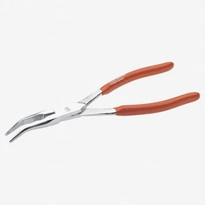 NWS 8.5" Mechanic's Pliers - 40 Degree - Flat-Round Jaws - Plastic Grip - Picture 1 of 1