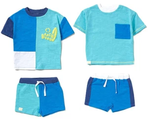 Baby Boy Toddler 4 Pce Shorts T Shirt Set 2 Outfits - Picture 1 of 6