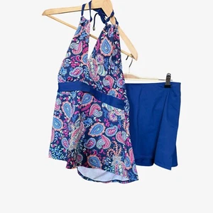 24 & Ocean Women's Tankini Swimsuit. Sz XL - Picture 1 of 8
