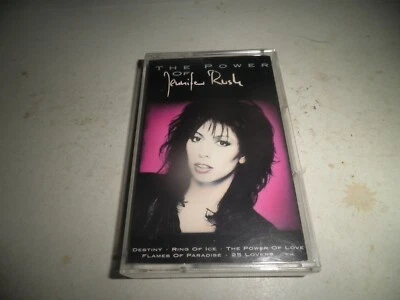 JENNIFER RUSH  - THE POWER OF JENNIFER RUSH - CASSETTE - paper label - Image 1 of 2
