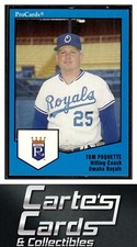 Tom Poquette 1989 ProCards Minor League Team Sets #1741  Omaha Royals  HC