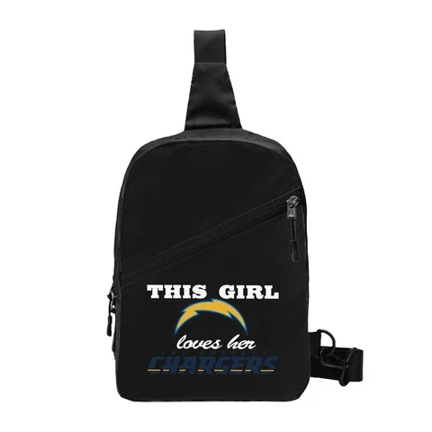 This Girl Loves Her San Diego Chargers Chest Package Folding Cross-body Bags Cover