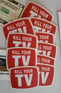 As Seen on TV STICKERS 10 PACK LOT KILL YOUR TV ๐บ - Picture 1 of 9