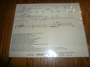1955 Hudson Chassis Dimensions - Vintage - Picture 1 of 1