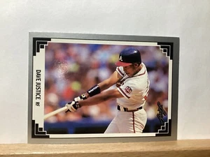Leaf 1991 Baseball Card: Dave Justice, Atlanta Braves - Card #77 - Picture 1 of 2