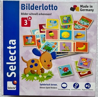 SELECTA, SCHMIDT SPIELE Selecta Spiel Puzzle Bilderlotto Legespiel Holzspielzeug Kleinkindspiel 63022
