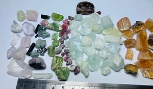 Wow Amazing Mixed Lots Of Tourmaline,aquamarine,kunzet,peretod,Ruby,Tops Garnet - Picture 1 of 11