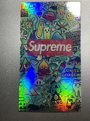 Supreme Vinyl Sticker Holographic Graffiti Punk Rock Skater waterproof 1.7x3”