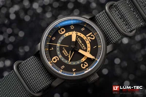 Lum-tec Watch Combat B58 GMT Auto w/ 2-yr warranty, 2 straps, Made in USA! 43mm - Picture 1 of 6