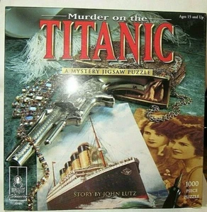 MURDER ON THE TITANIC A MYSTERY 1000 PC JIGSAW PUZZLE: * READ* ASSEMBLE* SOLVE - Picture 1 of 4
