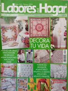 Labores del Holgar Magazine Supplement Charts Mixed Craft Spanish Feb 2004 #540 - Picture 1 of 12
