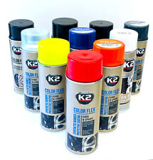 K2 Color Flex Spray Sprühfolie Flüssiggummi Felgenfolie 400ml Gummi Spraydose