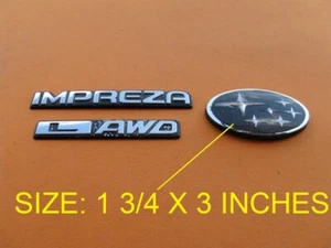 93 94 95 96 97 98 99 00 01 SUBARU IMPREZA L AWD EMBLEM LOGO BADGE SIGN A33403 - Bild 1 von 5
