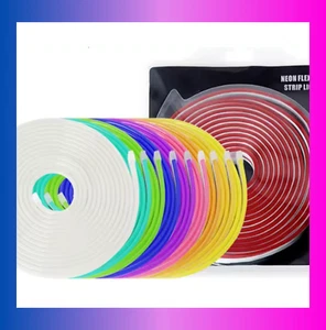 12V Flexible Neon LED Rope Light - Silicone Waterproof Party & Wedding Decor - Picture 1 of 6