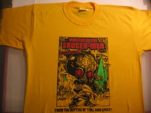 INVASION OF THE SAUCER MEN T-SHIRT/horror/fantasy/movie/hollywood/space/aliens - Picture 1 of 1