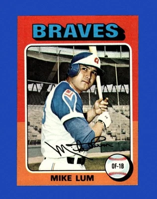 1975 Topps Set-Break #154 Mike Lum NM-MT OR BETTER *GMCARDS* - Image 1 of 2