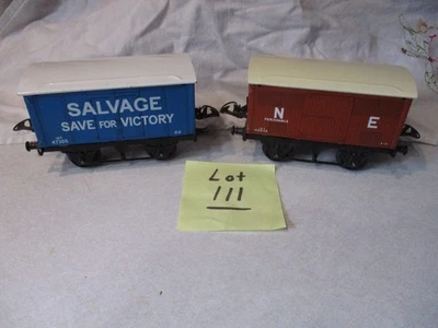 O gauge Hornby styled replica wagons, Salvage for Victory van, N.E. van - Image 1 of 2