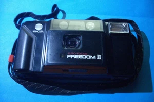 Cámara fotográfica Minolta Freedom II Point & Shoot 35 mm, probada, funciona con estuche - Imagen 1 de 7