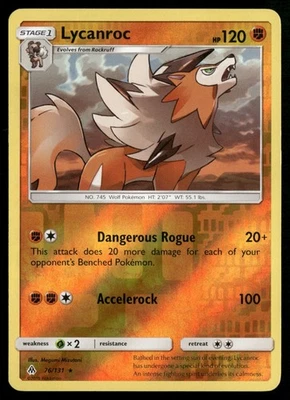 Lycanroc SM - Forbidden Light 76/131 Pokemon TCG - Image 1 of 2
