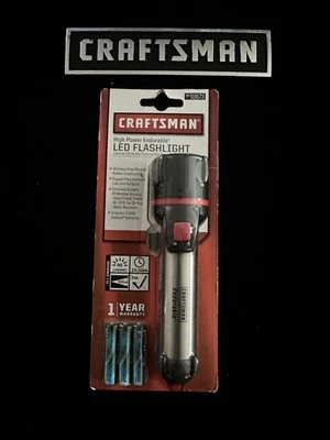 Lanterna LED de alta potência de aço inoxidável NOS Sears Craftsman. Item 93673 - Imagem 1 de 4