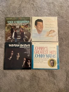JOHNNY MATHIS,DEAN MARTIN AND THE FOUR SEASONS LOT OF 4 Vinyls!!! - Picture 1 of 8