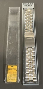 18mm 20mm 22mm MB5717TT Hadley Roma Solid Stainless Steel Metal Watch Band Mens - Picture 1 of 2