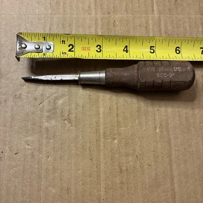 Vintage Irwin Screwdriver Wood Handle 800-2"  MADE IN THE USA  - Image 1 of 4